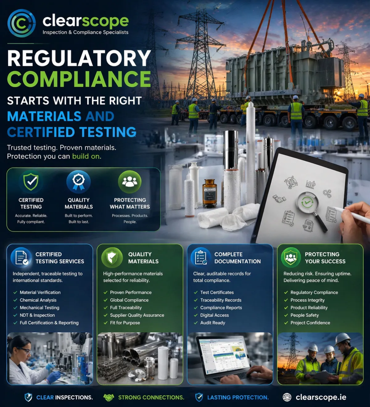 Clearscope regulatory compliance infographic